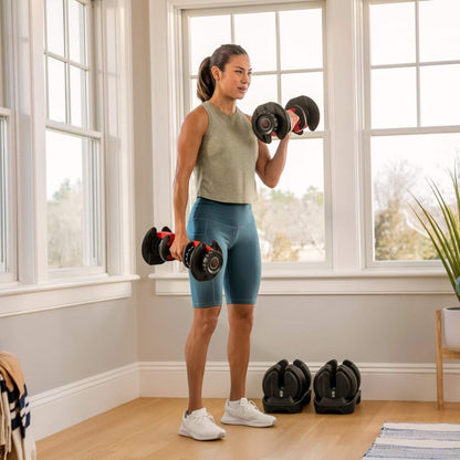 BowFlex SelectTech 552i Hanteln (Paar), einstellbar von 2 bis 24 kg pro Hantel