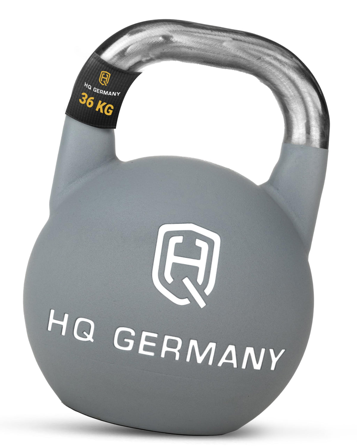 HQ Germany® Competition Kettlebell | 8-36kg | Sets | Edelstahl Griff | ±200g Gewichtstoleranz | Pulverbeschichtet, Gewicht:36KG