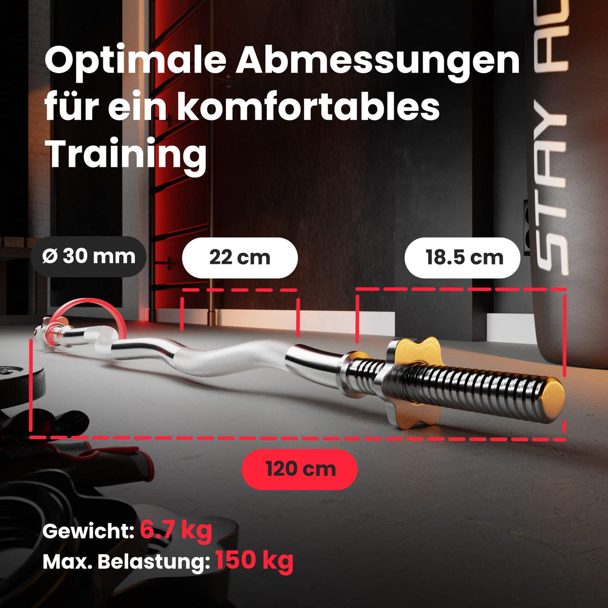 Hop-Sport GUSS Hantelset 76 kg, 1x Langhantel, 1x SZ Stange & 2x Kurzhantel inkl. 14 Hantelscheiben 2x10kg/4x5kg/4x2,5 kg/4x1,25kg (SZ)