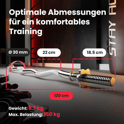Hop-Sport GUSS Hantelset 76 kg, 1x Langhantel, 1x SZ Stange & 2x Kurzhantel inkl. 14 Hantelscheiben 2x10kg/4x5kg/4x2,5 kg/4x1,25kg (SZ)