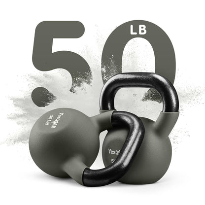 Yes4All Neoprenbeschichtete und Kugelhantel-Sets – Handgewichte für Heim-Fitnessstudio & Kurzhantel-Gewicht-Set, Training, 22,7 kg